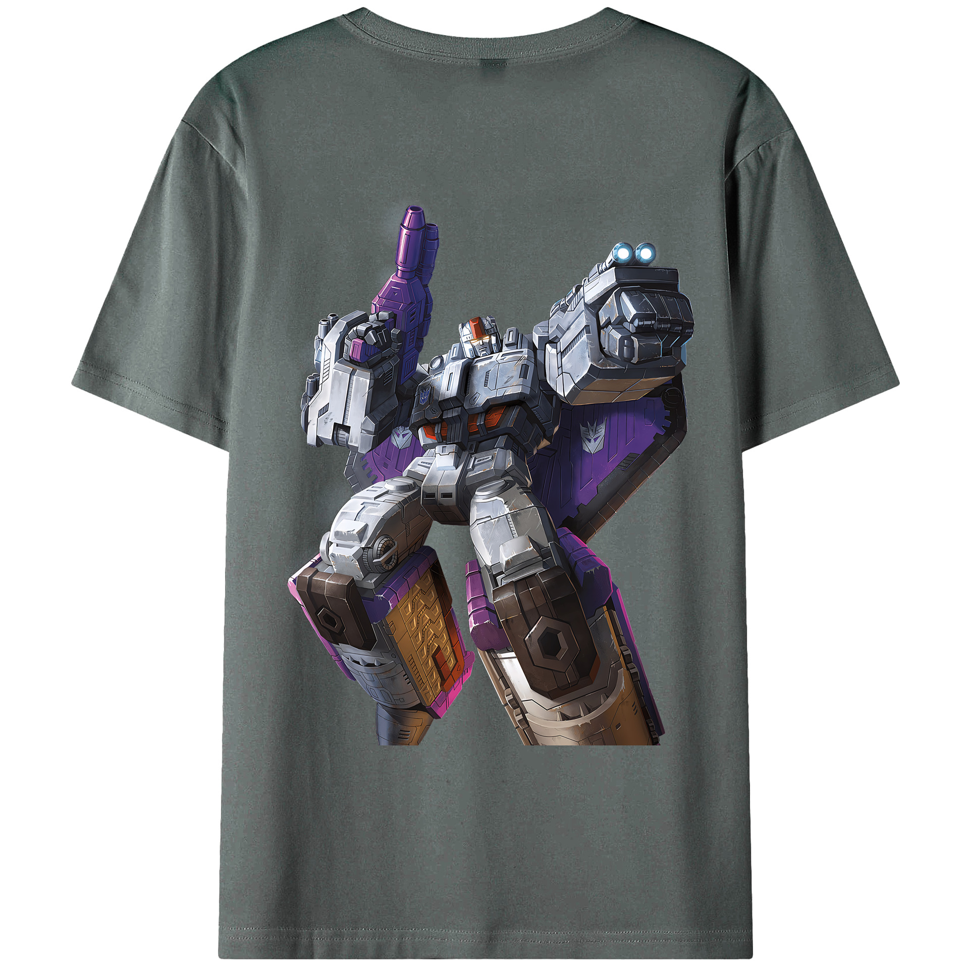 （画像用） Transformers トランスフォーマー 綿100％ メンズ半袖Tシャツ（バックプリント） 通気性